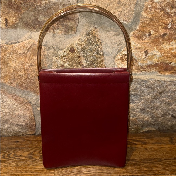 Authentic Cartier Trinity Leather Hand Bag Bordeaux - Picture 15 of 16